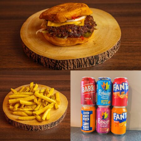 Ft. Classic Burger + Skin-On Fries + Can