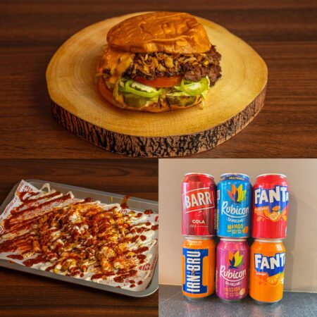 Ft Special (Hot) Burger + Supremacy Loaded Chicken Fries + Can